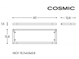 MEDIDAS REPISA CRISTAL 40cm MICRA COSMIC